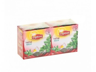 Чай LIPTON Herbal mint 20x1,1г, 2 штуки