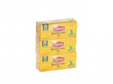 Чай LIPTON черный, 25*2г, 3 штуки