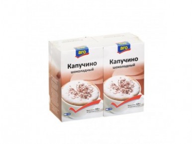 Капучино шоколадный ARO, 125г, 2 штуки