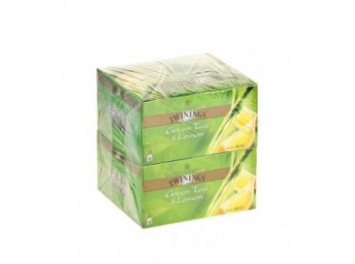 Чай TWININGS green lemon, 50х2г, 2 штуки