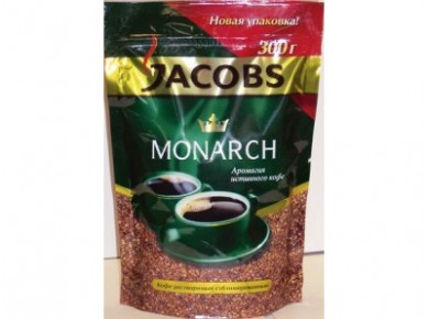 Растворимый кофе JACOBS MONARCH, 300г, 1 штука
