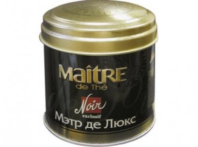 Чай MAITRE мэтр de lux, черный листовой , 100г, 2 штуки
