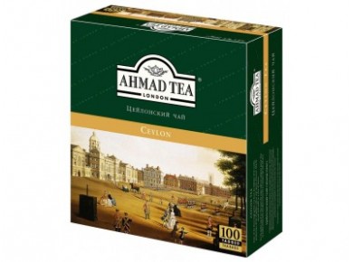 Чай AHMAD tea Ceylon черный пакетированный, 100х2г, 1 штука
