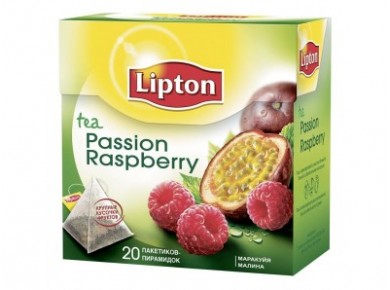 Чай LIPTON Passion Raspberry, 20х1,6г, 2 штуки