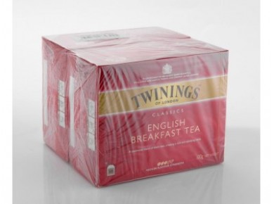 Чай TWININGS english breakfast, 50х2г, 2 штуки