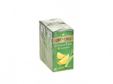 Чай TWININGS green lemon, 25х2г, 2 штуки