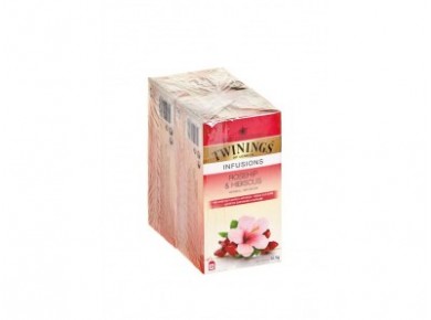 Чай TWININGS шиповник с каркаде, 25х2,5г, 2 штуки
