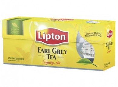 Чай LIPTON Russian earl grey, 20х1,8г, 2 штуки