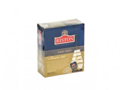Чай RISTON earl grey черный с бергамотом, 100x1,5г, 1 штука