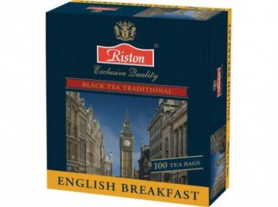 Чай RISTON English Breakfast Черный Пакетированный, 100х2г, 1 штука