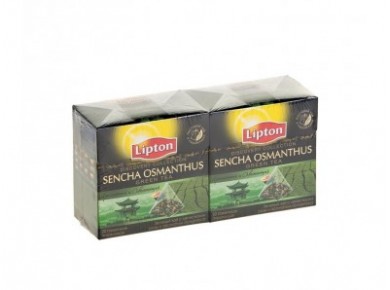 Чай LIPTON сенча османтус зеленый, 20х1,8г, 2 штуки