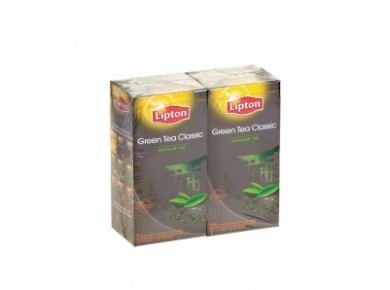Чай LIPTON зеленый, 25*1,3г, 2 штуки