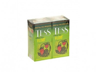 Чай TESS green tea flirt, 25х2г, 2 штуки