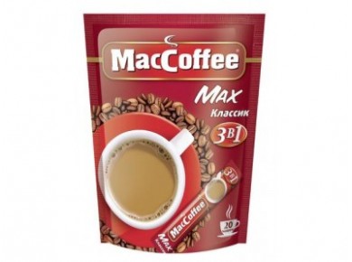 Растворимый кофе MACCOFFEE классический 3 в 1, 20х16г, 1 штука