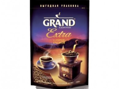 Растворимый кофе GRAND extra, 175г, 1 штука