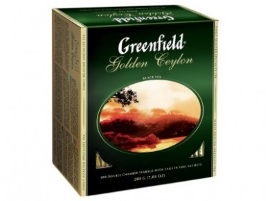 Чай GREENFIELD Golden Ceylon черный, 100 пак., 1 упаковка