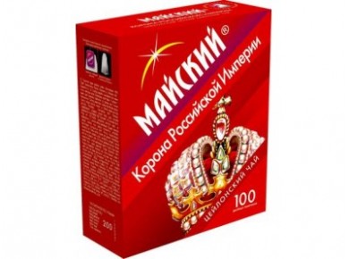 Чай корона российской империи черный, 100х2г, 1 штука