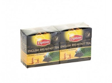 Чай LIPTON английский завтрак черный, 20х2г, 2 штуки