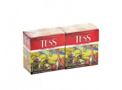 Чай TESS black tea forest dream, 20x1,8г, 2 упаковки