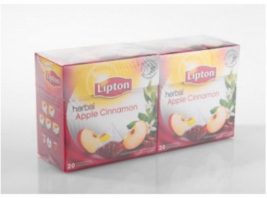 Чай LIPTON Apple Cinamon, 20 пакетиков, 20х2,2г, 2 штуки