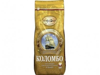 Зерновой кофе МОСКОВСКАЯ КОФЕЙНЯ НА ПАЯХЪ Коломбо, 500г, 1 штука