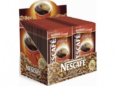Растворимый кофе NESCAFE classic в порционных пакетиках, 30 х 2г, 1 штука
