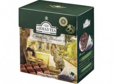 Чай AHMAD chocolate brownie black пакетированный, 20х1,8г, 1 штука