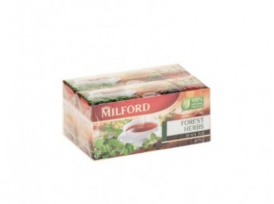 Чай MILFORD черный с лесными травами, 20х1,75г, 2 упаковки