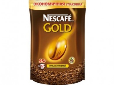 Растворимый кофе NESCAFE Gold, 95г, 1 штука