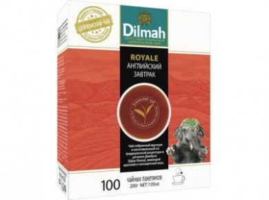 Чай DILMAH английский завтрак черный, 100х2г, 1 штука