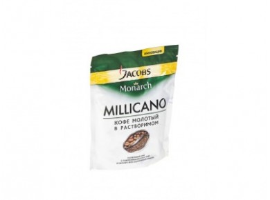 Молотый кофе в растворимом JACOBS MONARCH millicano, 75г, 1 штука