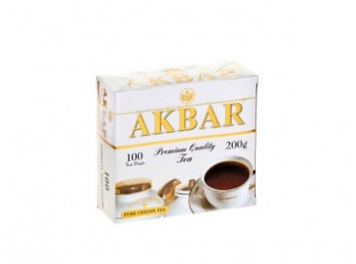 Чай AKBAR черный золотая серия, 100х2г, 1 штука