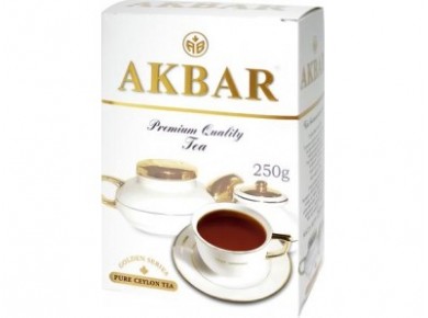 Чай AKBAR черный золотая серия, 250г, 1 штука
