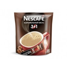 Кофе порционный NESCAFE 3В1 Карамель, 20х20г, 1 упаковка