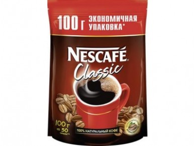 Растворимый кофе NESCAFE Classic, 100г, 1 штука