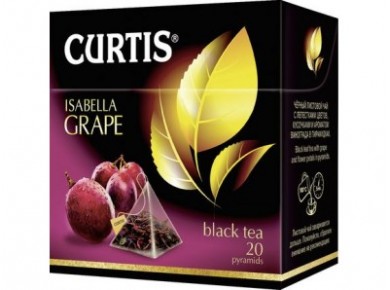 Чай CURTIS isabella grape в пакетиках, 20Х1,8Г ЧАЙ ЧЕР КЕРТИС  ГРЕЙП, 1 штука