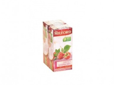 Чай MILFORD сладкая малина пакетированный, 20х2,25г, 2 упаковки