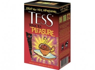 Чай TESS Sunrise Шиповник-Яблоко Черный , 200г, 1 штука