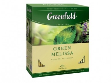 Чай GREENFIELD Green Melissa, 100х1,5г, 1 штука