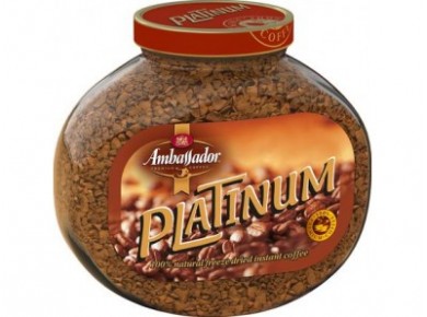 Растворимый кофе AMBASSADOR Platinum, 190г, 1 штука