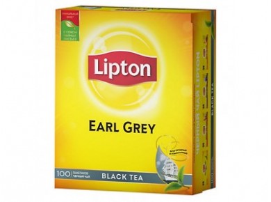 Чай черный LIPTON Эрл Грей, 2г * 100шт, 1 штука