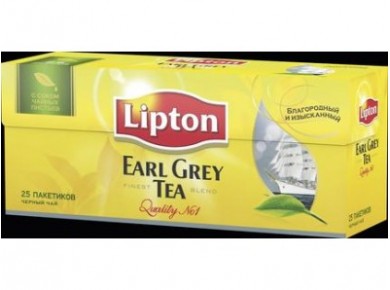 Чай LIPTON черный earl grey, 25*2г, 3 упаковки