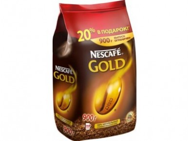 Растворимый кофе NESCAFE GOLD, 900г, 1 штука
