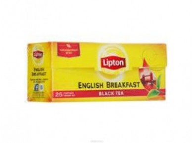 Чай LIPTON черный english breakfast, 2*25г, 3 упаковки