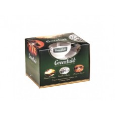 Промо-набор GREENFIELD 3х50г с чайной парой, 1 штука