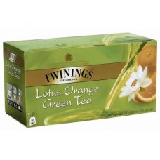 Чай TWININGS Lotus Orange зеленый пакетированный, 50г, 1 штука