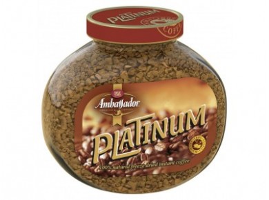Растворимый кофе AMBASSADOR Platinum, 95г, 1 штука