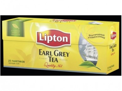 Чай черный LIPTON Earl Grey, 25х2г, 1 штука