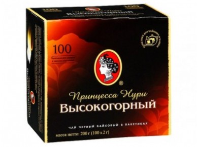 Чай ПРИНЦЕССА НУРИ Высокогорный Черный, 100х2г, 1 штука