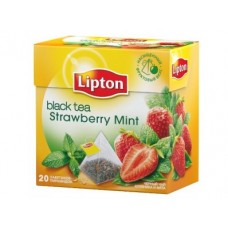 Чай LIPTON Strawberry Mint, 20х1.6г, 2 упаковки